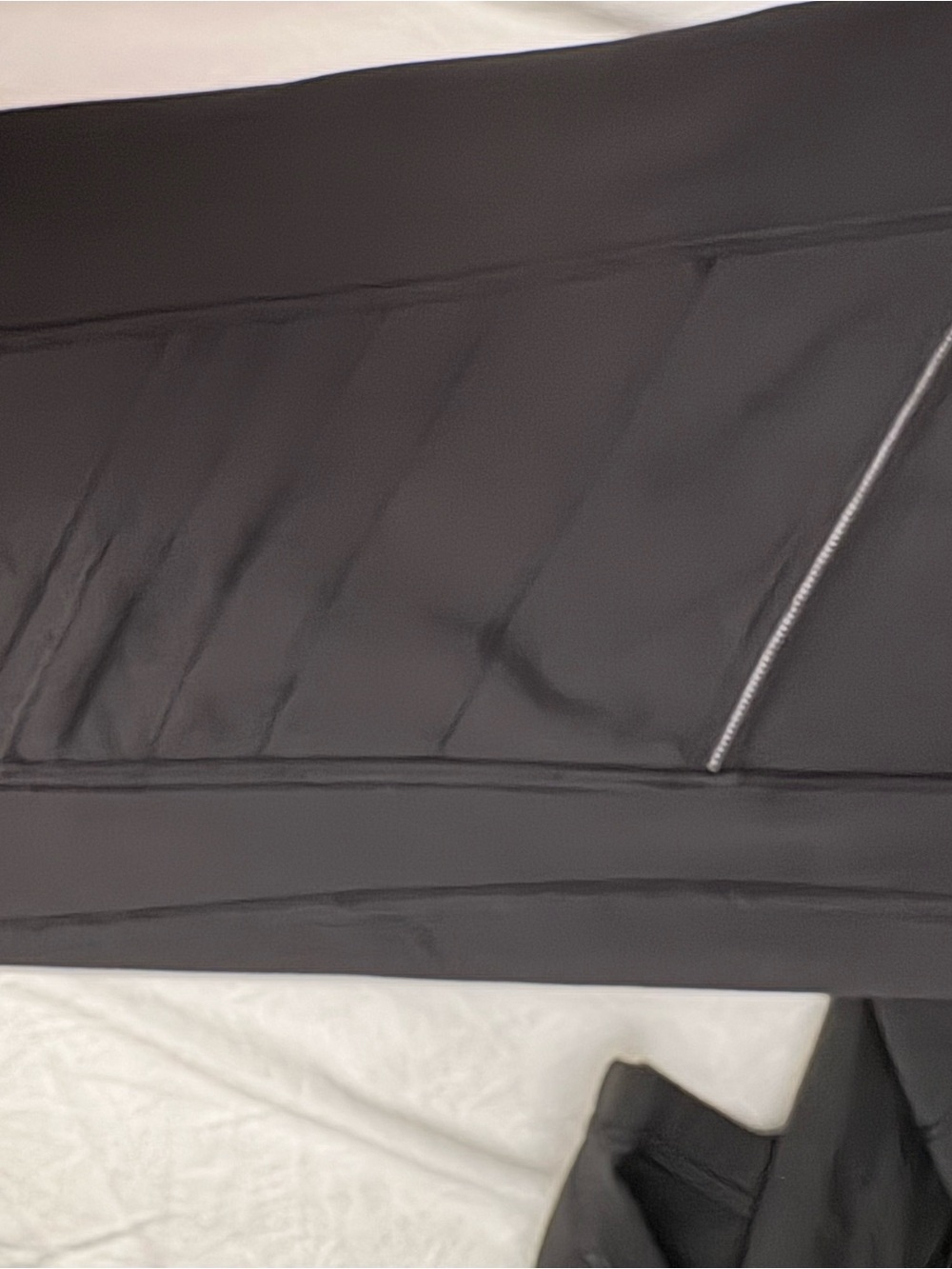 lululemon athletica Black Leggings with Black & White waist full length sz 6 - Picture 6 of 8